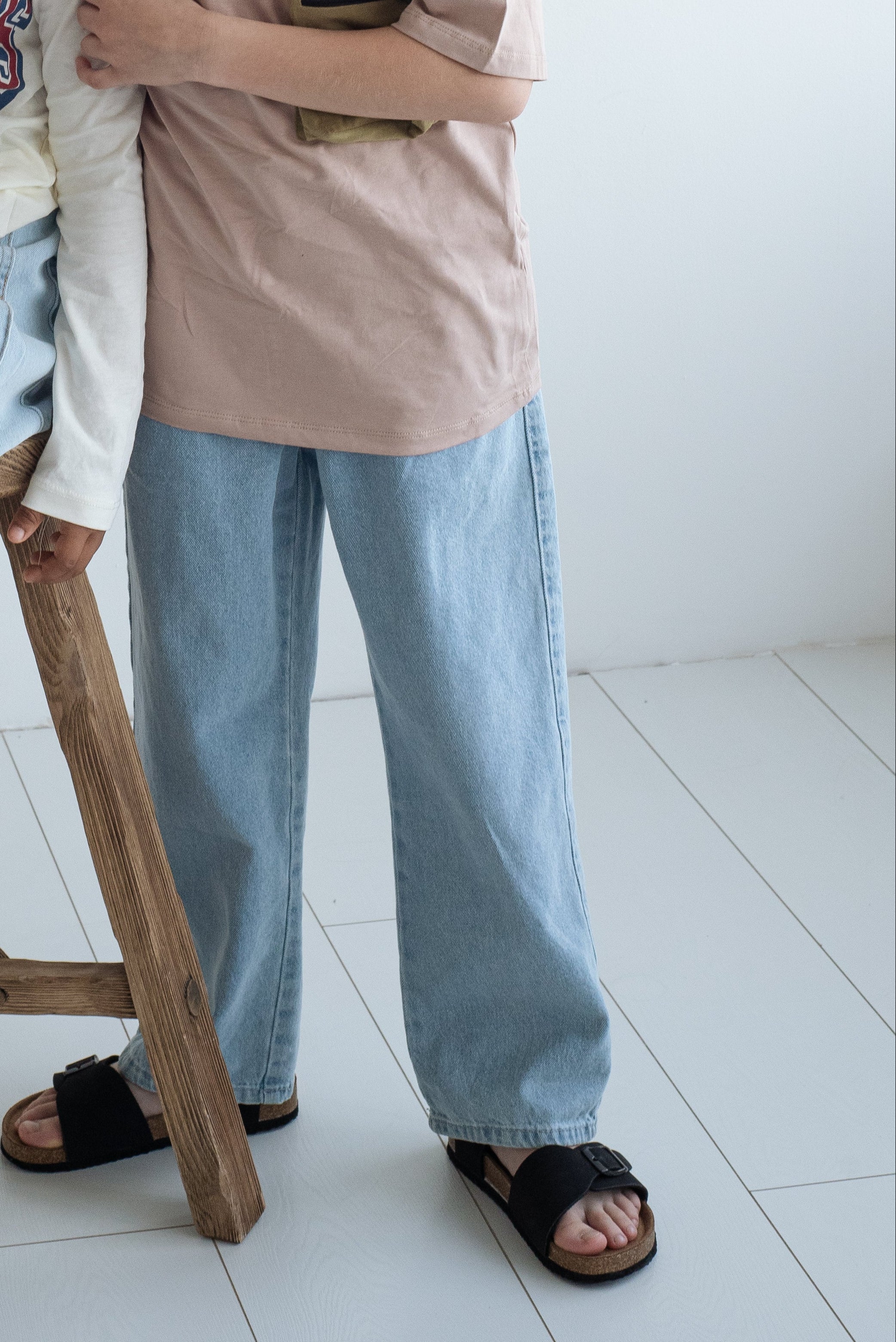 Kids Wide Leg Jeans for Boys & Girls - Comfortable Stretch Denim Pants for Play, School & Everyday Wear