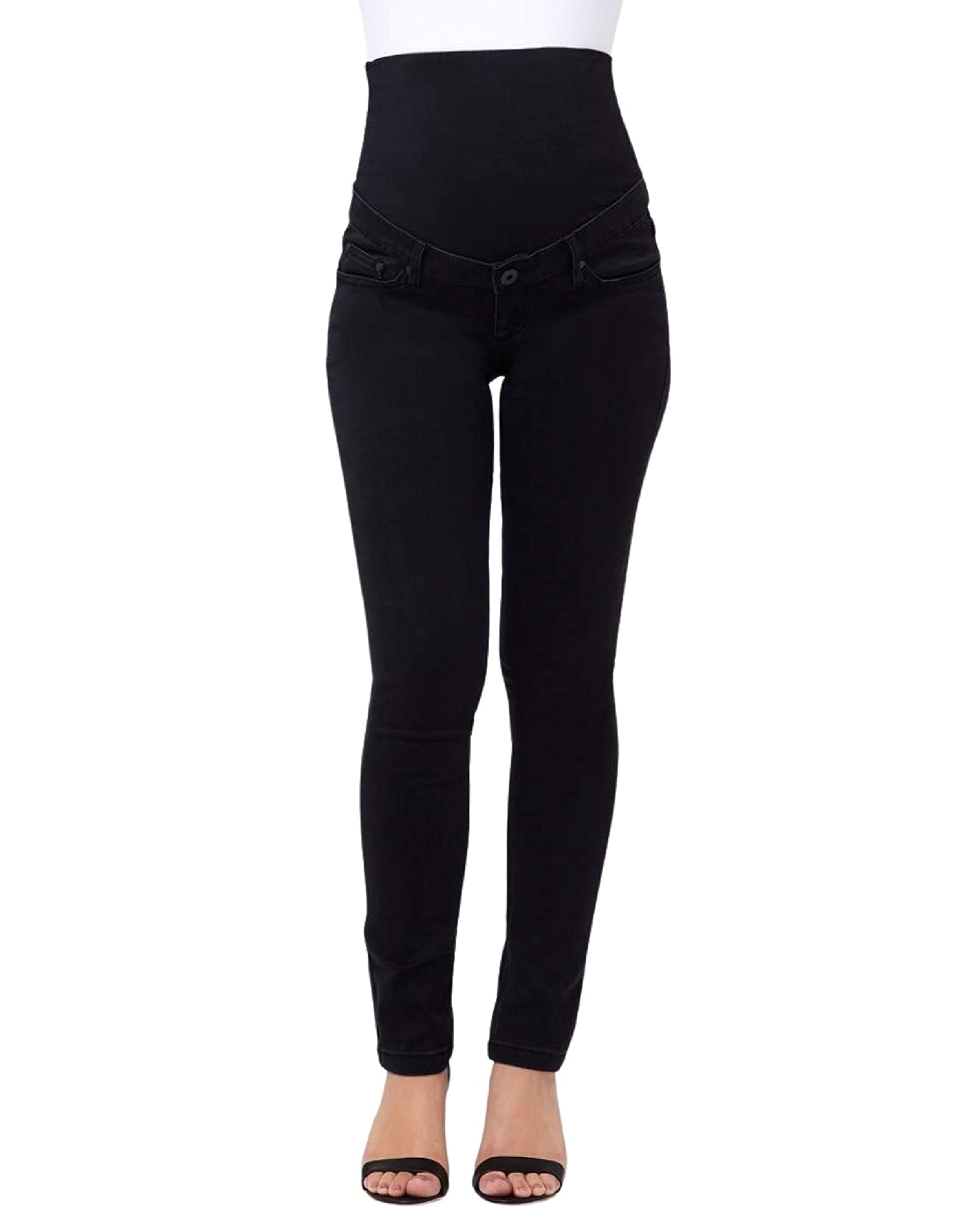 Ripe Maternity Women's Stretch Denim Peggy Jeans - Comfortable Pregnancy Pants for Work & Casual Wear