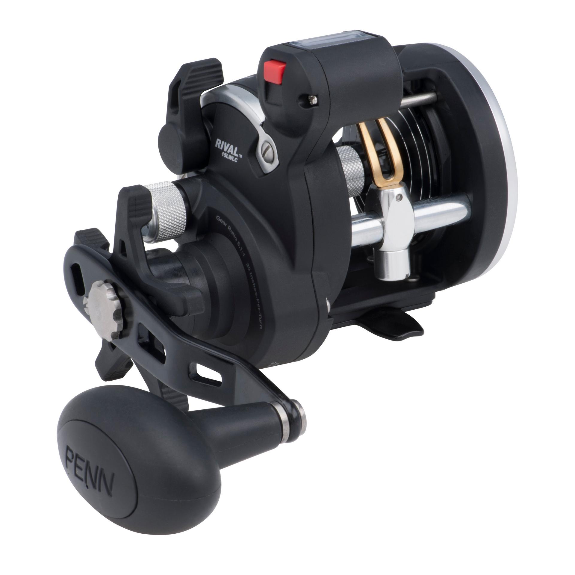 Rival™ Level Wind Conventional Fishing Reel - Smooth Casting & Retrieval for Freshwater & Saltwater Angling - Perfect for Bass, Trout, and Offshore Fishing