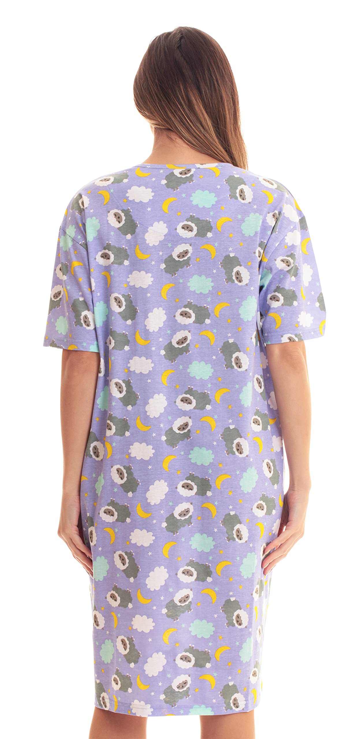 Just Love Women's Short Sleeve Nightgown - Soft Sleep Dress for Comfortable Nights | Perfect for Summer, Lounge Wear & Relaxing at Home