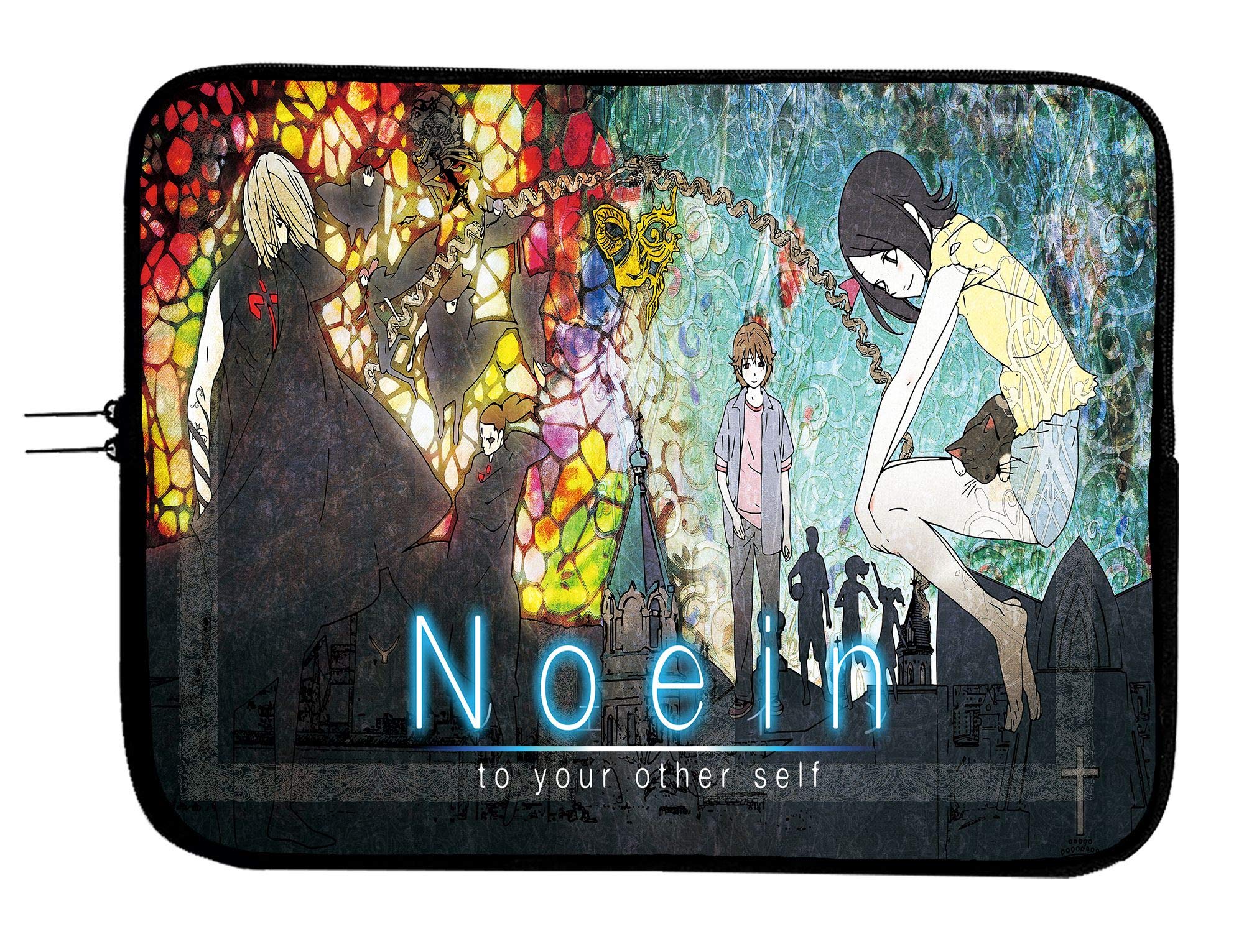 Brand4 Noein: to Your Other Self Anime Laptop Sleeve Bag with Mousepad Surface - Fits 15 Inch Notebook, All Laptops & Tablets - Perfect for Work, School, and Travel