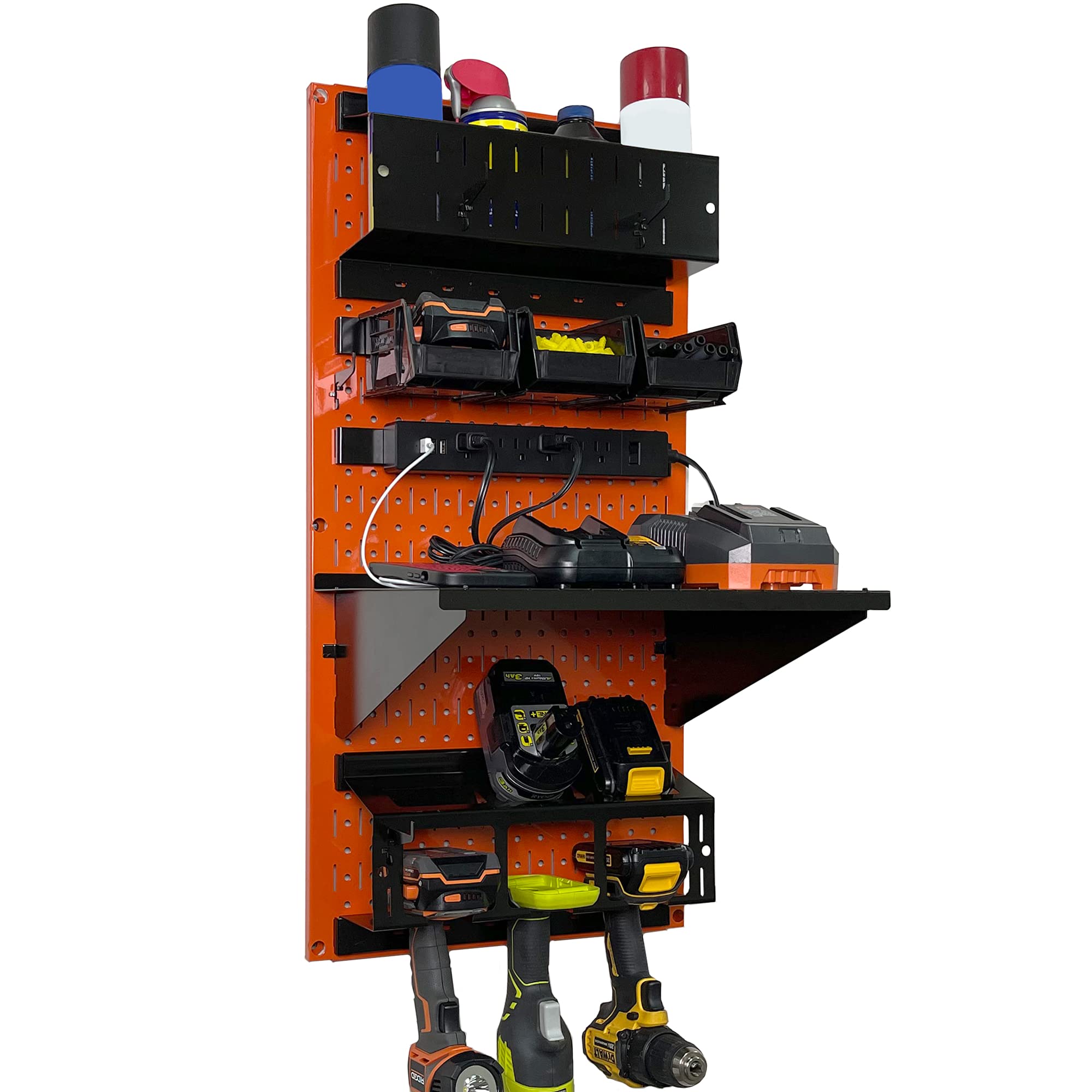 Wall Control Power Tool Storage Organizer Kit - 16