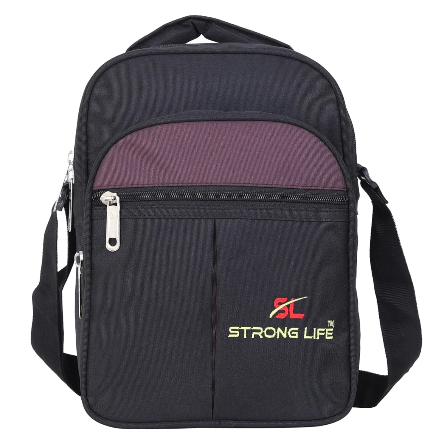 Strong Life Unisex Nylon Small Sling Bag - Adjustable Crossbody Bag for Men & Women | Durable Water-Resistant Shoulder Bag | Perfect for Daily Commute, Travel & Outdoor Activities