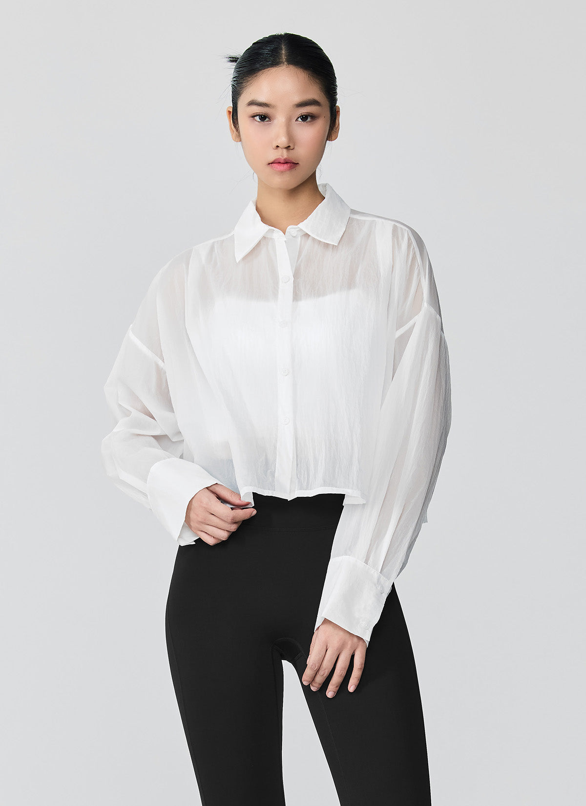 Sheer Mesh Crop Tops for Women - Trendy See-Through Shirts for Summer, Yoga, and Casual Wear | Breathable Fashion Tees for Layering & Street Style Outfits