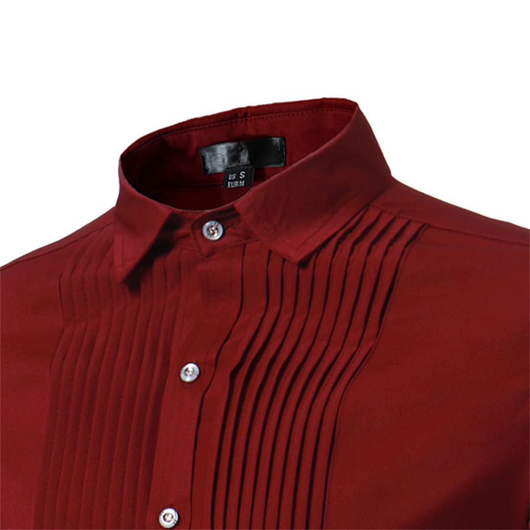 Men's Slim Fit Long Sleeve Button Down Dress Shirts - Formal Wedding & Casual Office Wear - Perfect for Groom, Business Attire & Smart Casual Occasions