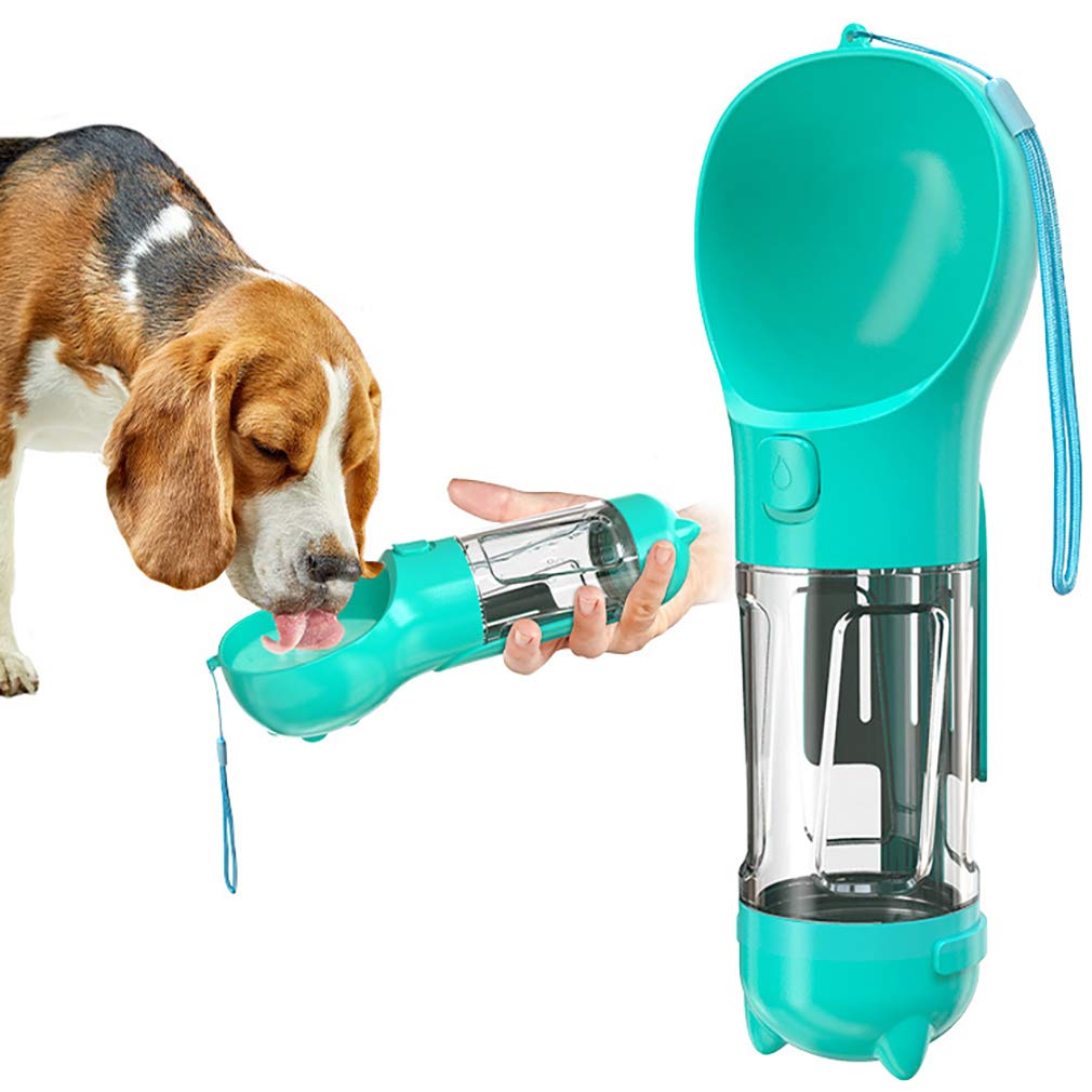 Portable Dog Water Bottle with Drinking Feeder - Leakproof Pet Water Dispenser for Outdoor Walking, Hiking & Travel - Perfect for Dogs on the Go, Park Visits & Road Trips