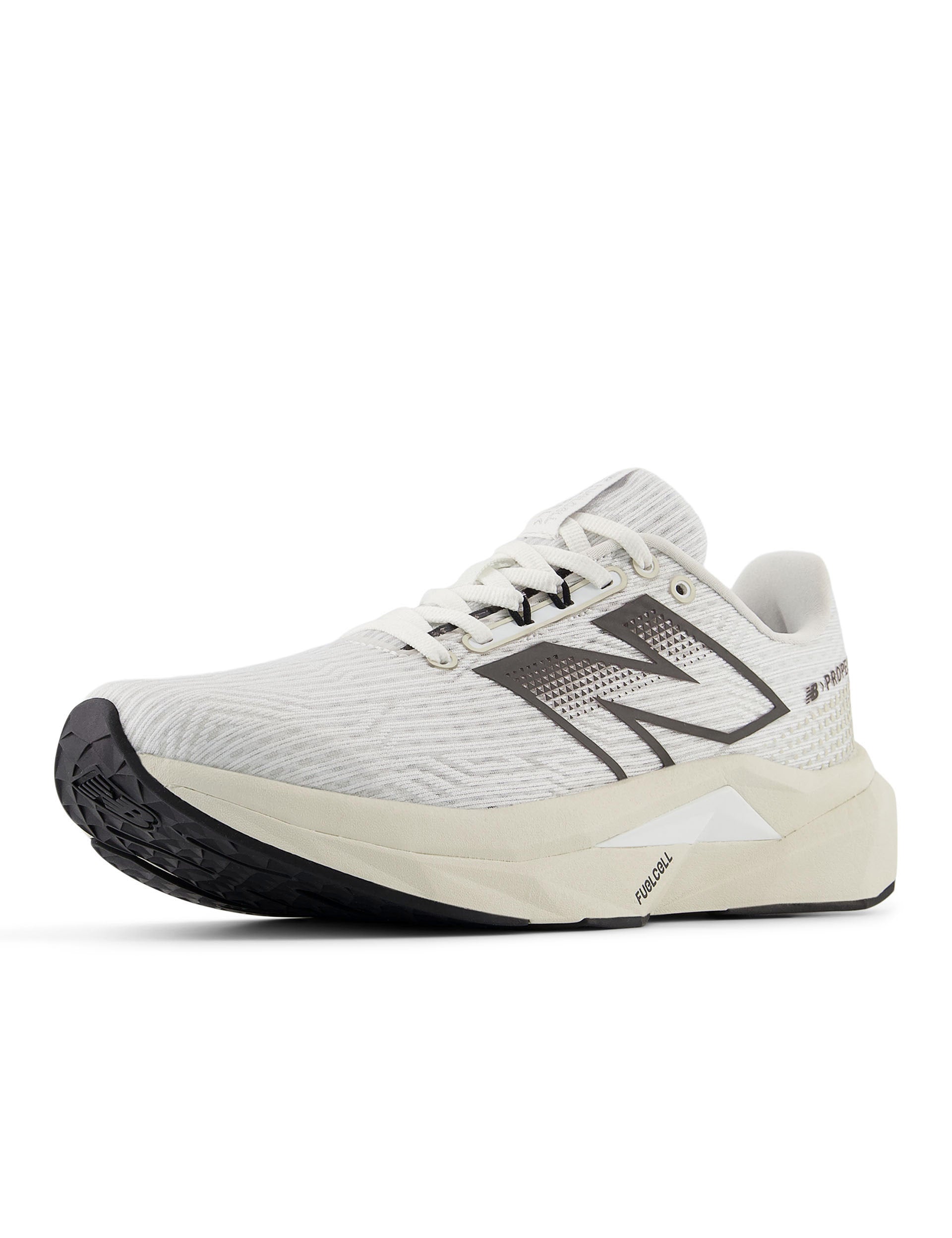 FuelCell Propel v5 Running Shoes - White/Black - Lightweight & Responsive for Marathon Training & Road Running