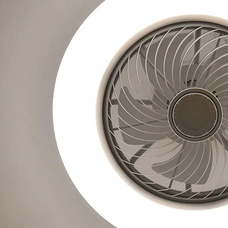 Ultra Thin Modern Ceiling Fan with LED Light - Energy Efficient Quiet DC Motor - Perfect for Bedroom, Living Room, and Office Spaces