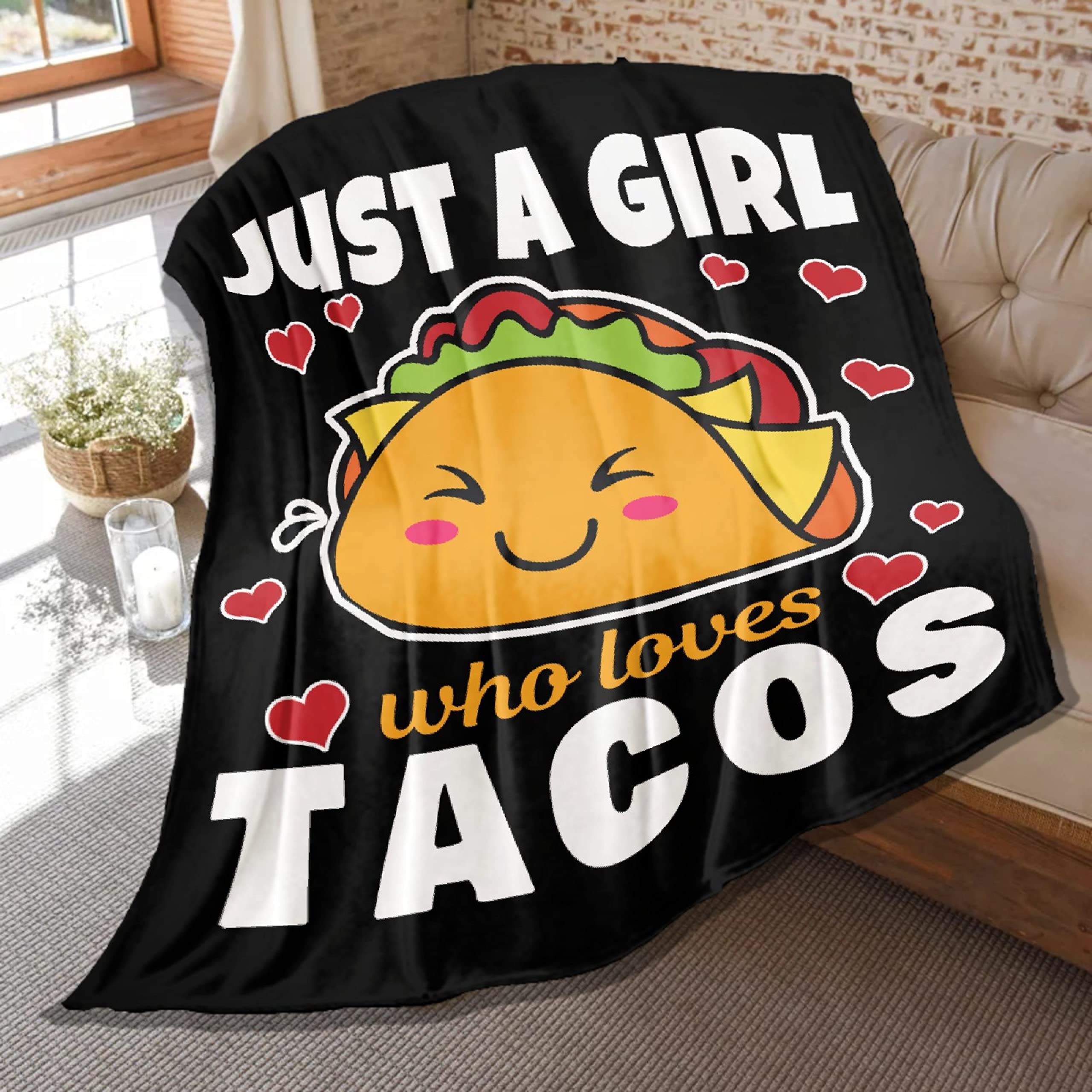 Soft Plush Taco Throw Blanket 40