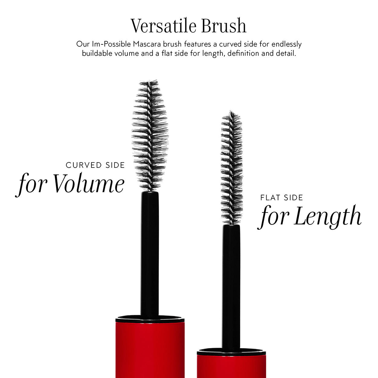 Im Possible Mascara - Volumizing & Lengthening Waterproof Mascara for Dramatic Lashes | Perfect for Day to Night Makeup & Special Occasions