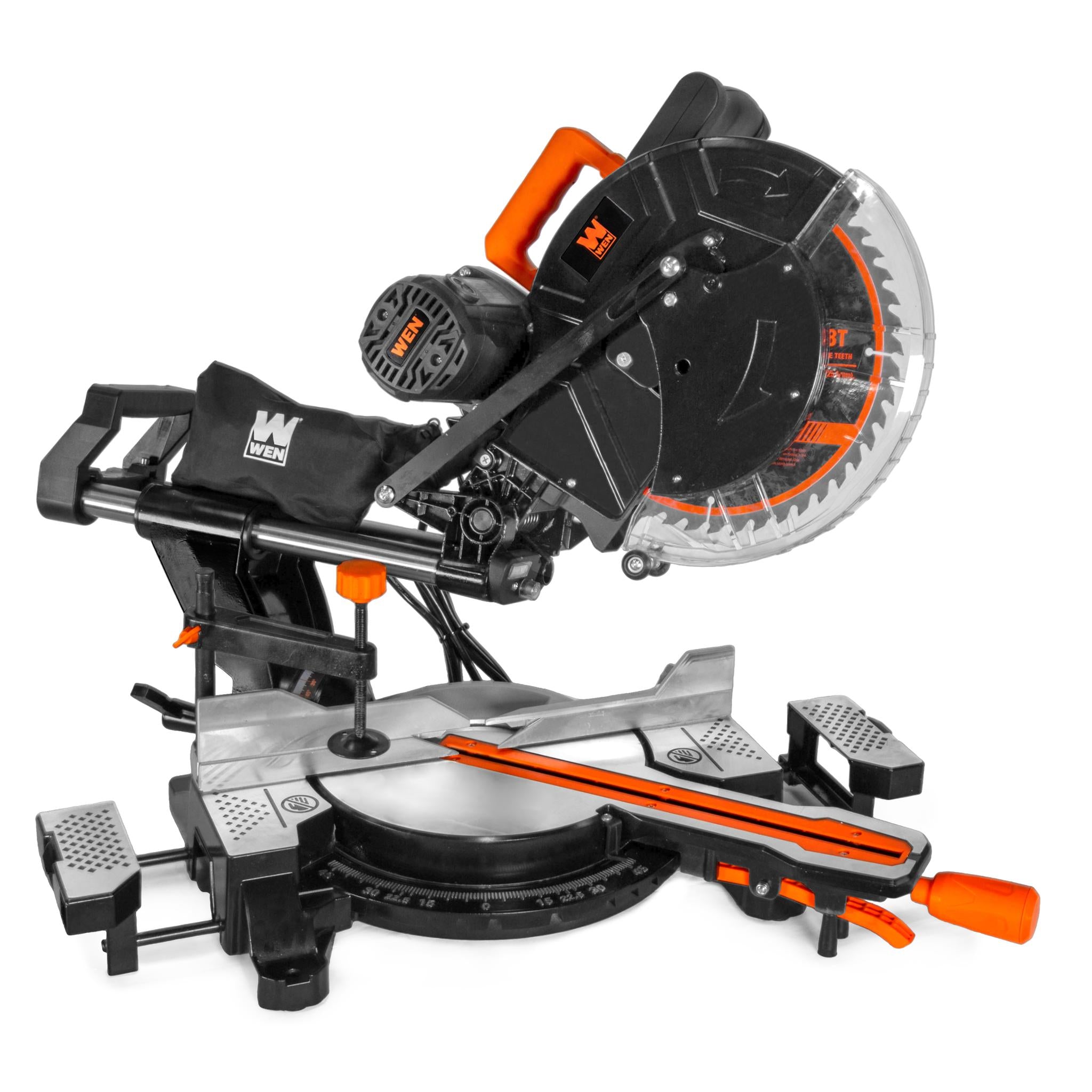WEN MM1213 15 Amp 12-Inch Dual Bevel Sliding Compound Miter Saw with Laser Guide | Perfect for Woodworking, Crown Molding & DIY Projects
