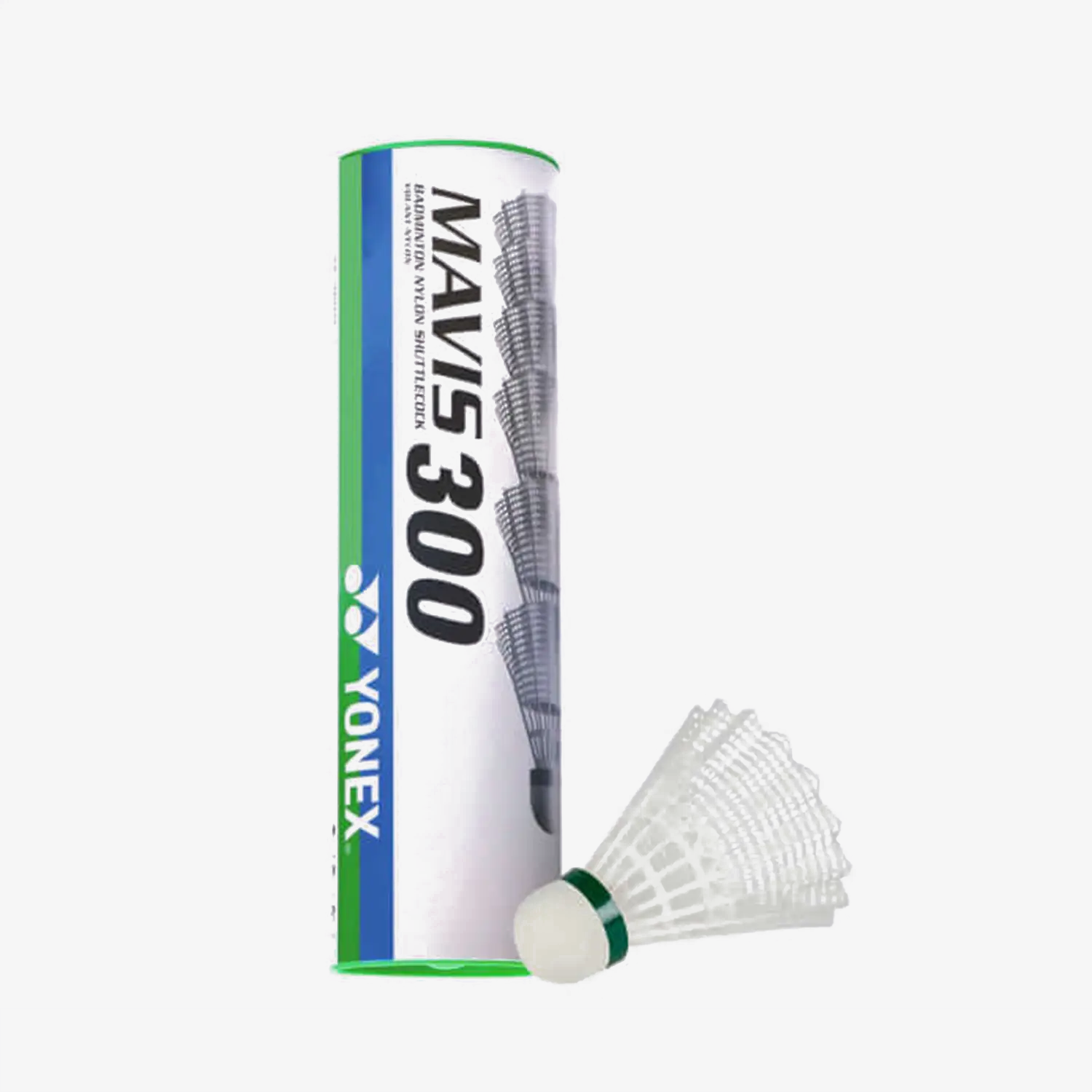Yonex Mavis 300 White Slow Speed Nylon Badminton Shuttlecocks - Perfect for Recreational Play & Training Sessions