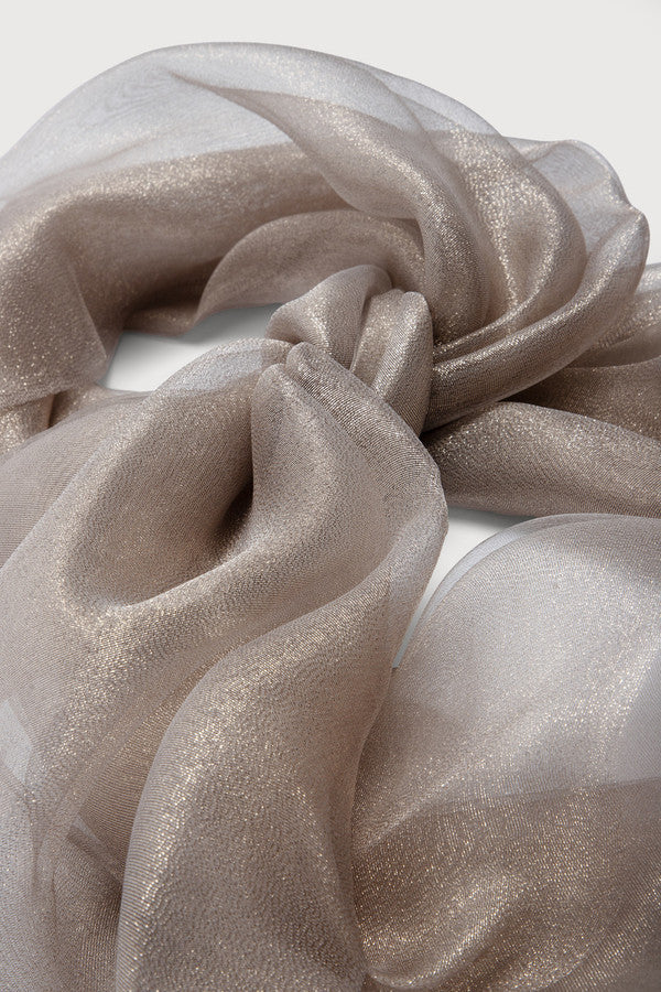 Luxury Silk Scarf for Women - Elegant Glimmer & Shine - Perfect for Parties, Weddings & Special Occasions