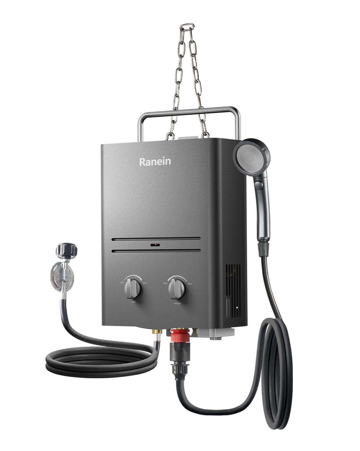 1.58 GPM Portable Tankless Water Heater - Instant Gas Propane Hot Water System for RV, Camping, Cabins & Outdoor Use | Lightweight with Handle for Easy Transport | Perfect for Showers, Washing Dishes & Outdoor Cleaning