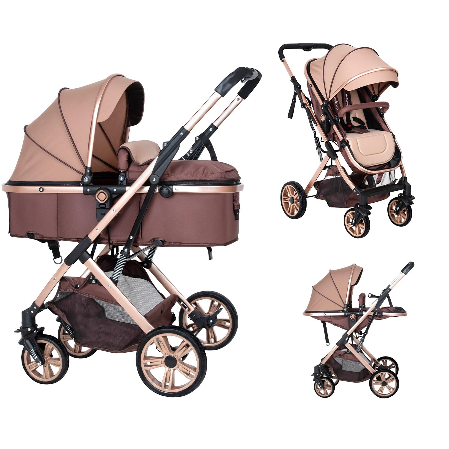 Best Baby Stroller for Newborns - Foldable Lightweight Pushchair with Adjustable Canopy, Shock-Absorbent Wheels & Reclining Seat | Perfect for Travel, Shopping & Daily Walks