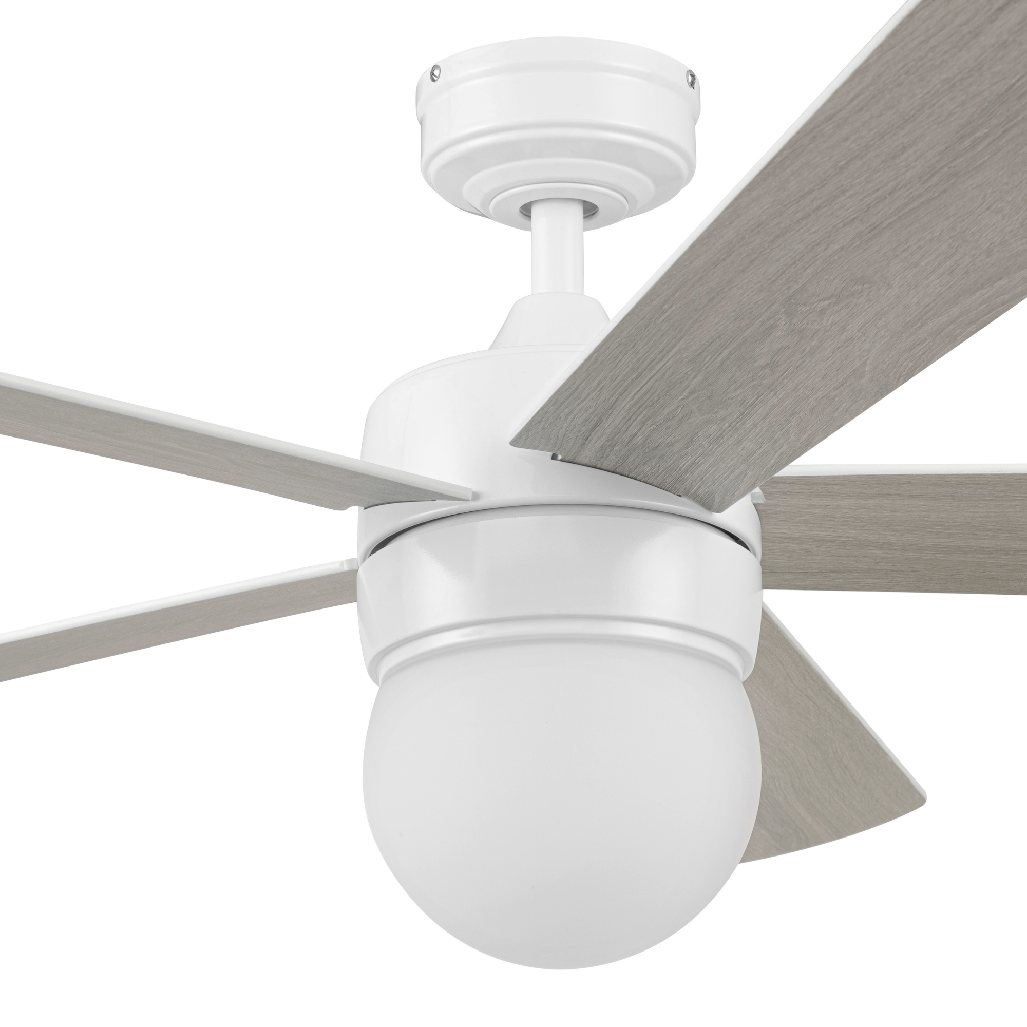 52 Inch White Ardrey Kell Ceiling Fan with Remote Control - Perfect for Living Room, Bedroom, and Outdoor Spaces
