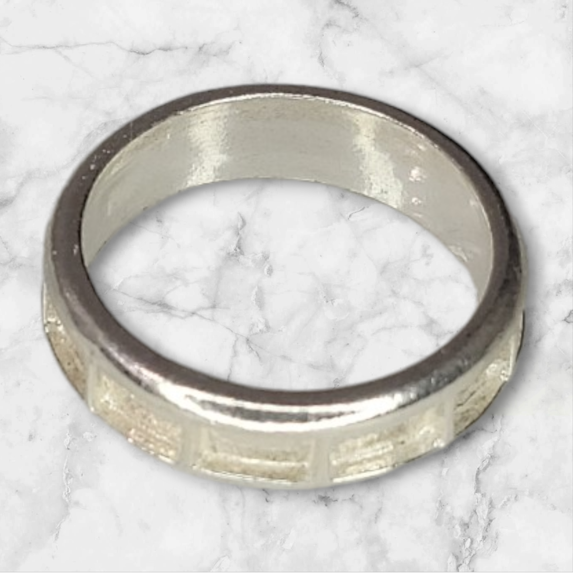 Solid Sterling Silver Inlay Blank Ring Setting - Rough Cast DIY Jewelry Making - Size 4-12 for Eternity Bands & Engraving - Perfect for Silversmiths & Handcrafted Wedding Rings
