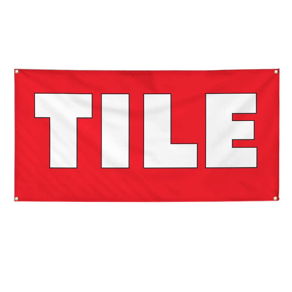 Durable Vinyl Banner - 48x96 Inches, Weatherproof Outdoor Advertising Sign with 8 Grommets (Multiple Sizes Available) - Perfect for Business Promotion, Yard Sales, and Industrial Signage