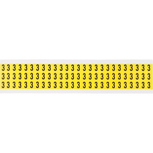 Brady 3410-3 34 Series Indoor Number & Letter Cards - 50 Pack for Office Organization, Warehouse Labeling & Facility Signage