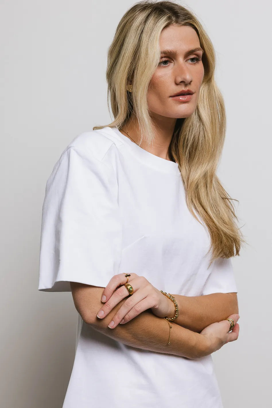 Kyleigh Off White T-Shirt for Women | Soft Cotton Casual Tee | Perfect for Everyday Wear, Outings & Layering