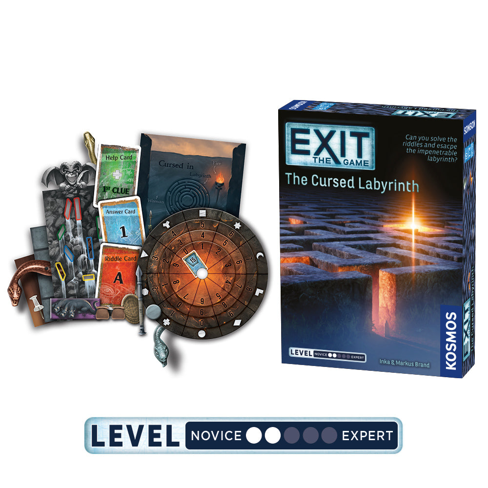 EXIT: The Game - Season 5a Three Pack: The Gate Between Worlds, The Cursed Labyrinth & Kidnapped in Fortune City | Escape Room Board Game for Adults & Teens | Perfect for Family Game Nights & Party Entertainment