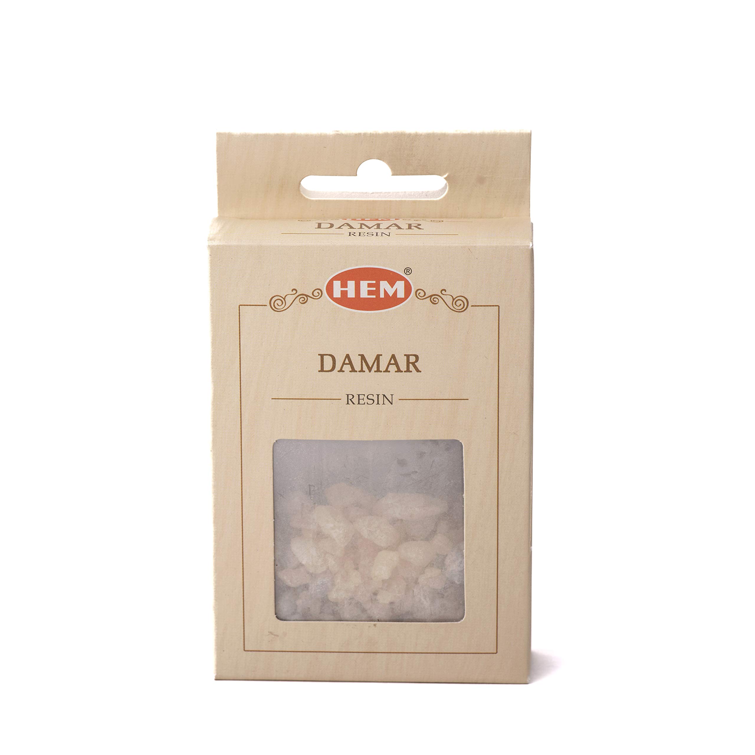 Premium HEM Damar Incense Resin for Charcoal Burning - 100% Natural Aromatherapy Resin with Long-Lasting Fragrance | Air Purifier & Relaxation Aid | Perfect for Meditation, Yoga, Home Spa & Gift Giving (30g)