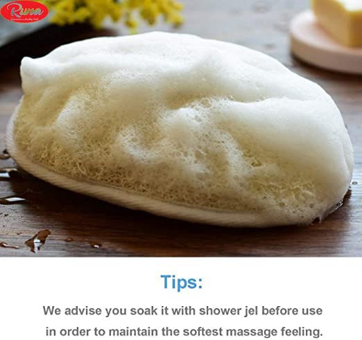 **100% Natural Organic Loofah Sponge for Bath & Body Scrub - Exfoliating Oval & Round Loofah Set of 4 for Men & Women | Perfect for Shower, Spa, and Skincare Routine**