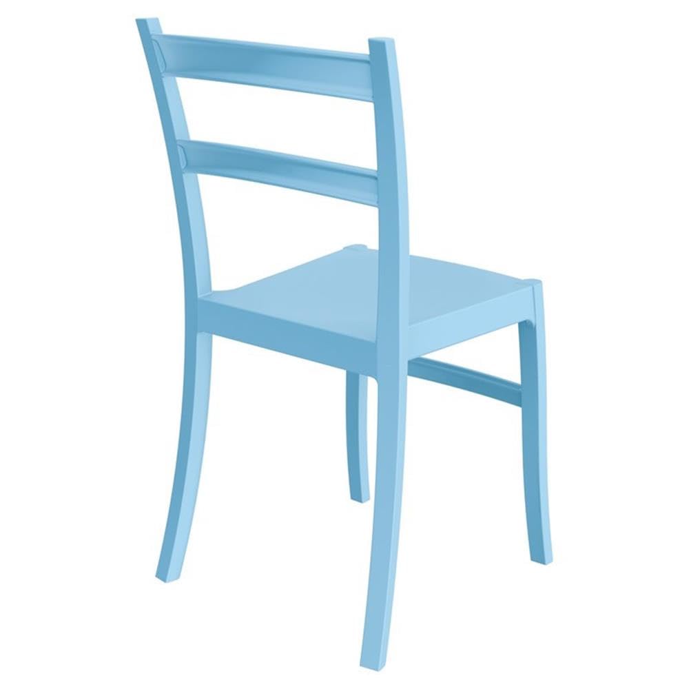 Tiffany Light Blue Patio Dining Chairs Set of 2 - Outdoor Garden Furniture for Poolside, Backyard, and Terrace Relaxation