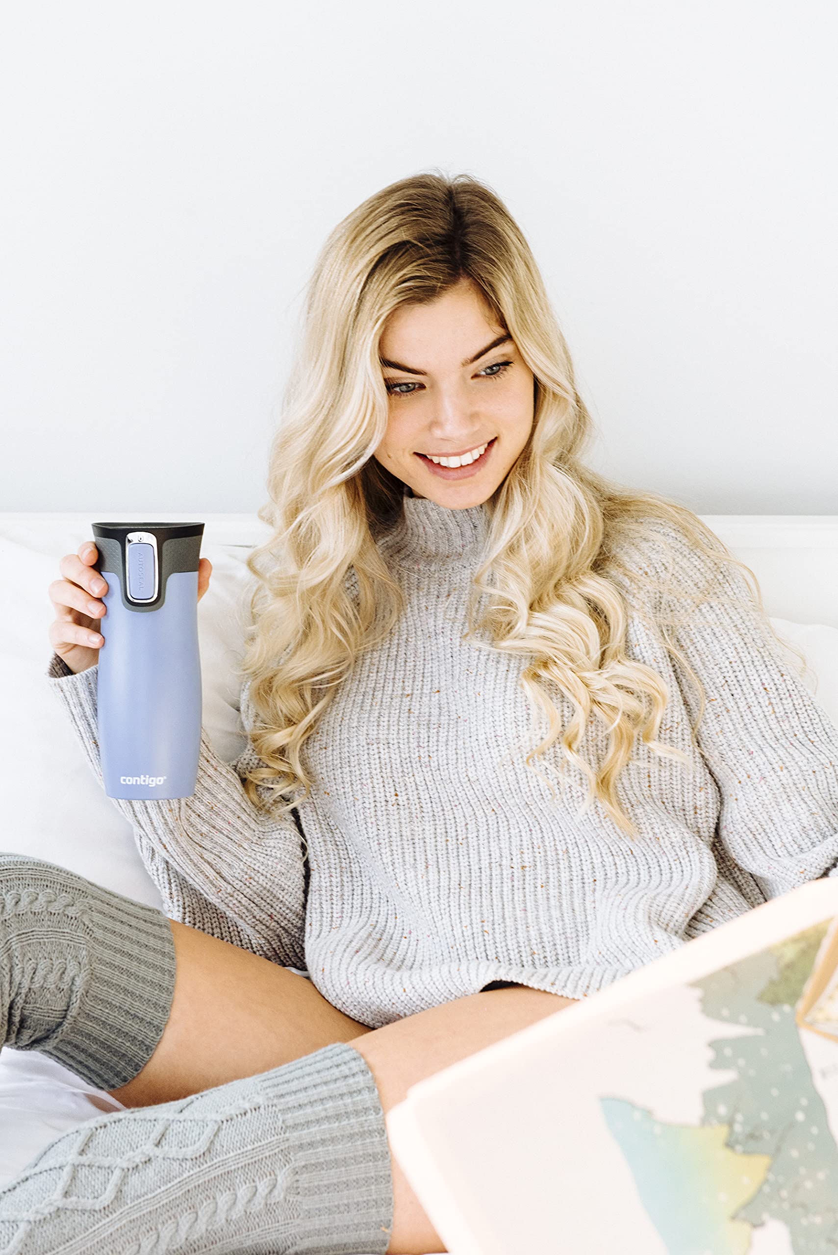 Contigo West Loop Autoseal Stainless Steel Travel Mug - 20oz Vacuum Insulated Thermos, Leakproof Coffee Tumbler with BPA-Free Lid - Perfect for Commuting, Office & Outdoor Activities