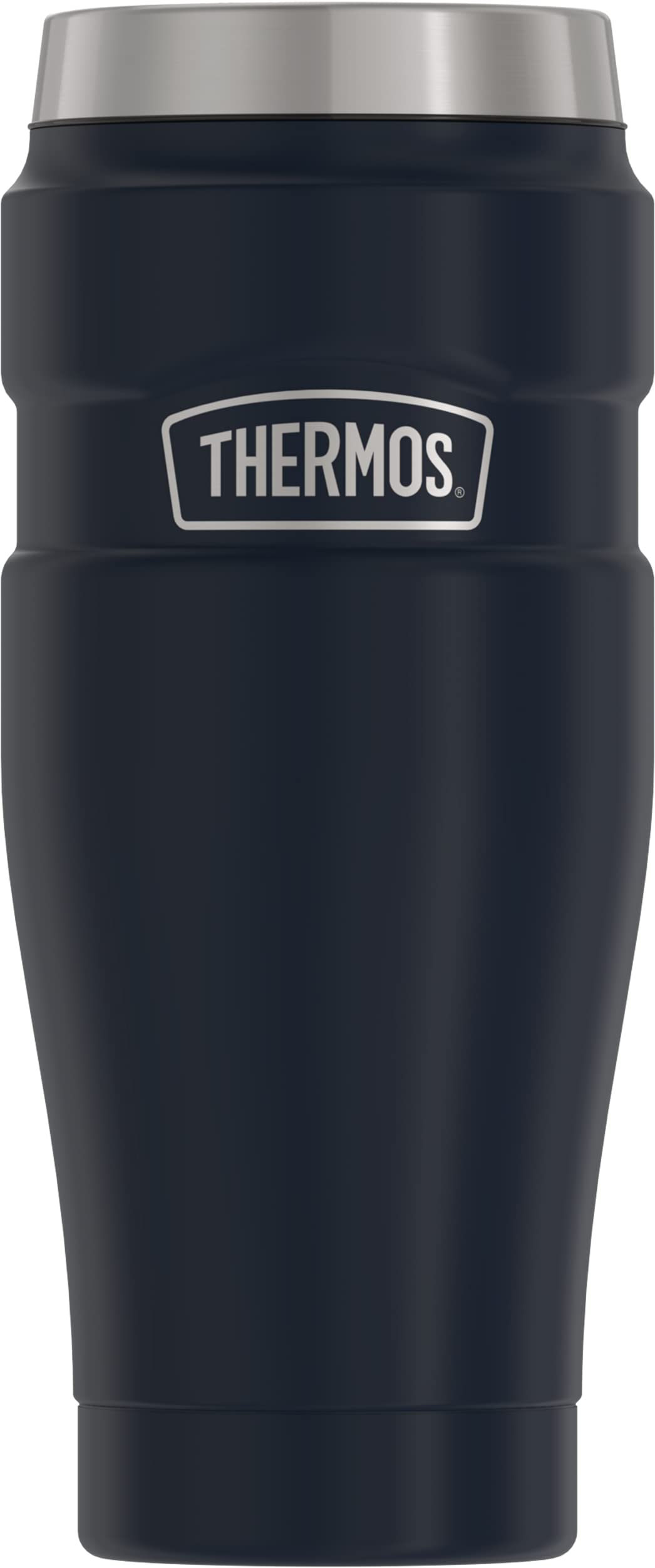 THERMOS Stainless King Vacuum-Insulated Travel Tumbler 16oz - Leakproof Coffee Mug with Handle, Double Wall Insulation Keeps Drinks Hot/Cold for Hours - Perfect for Office, Commuting & Outdoor Adventures (Midnight Blue)