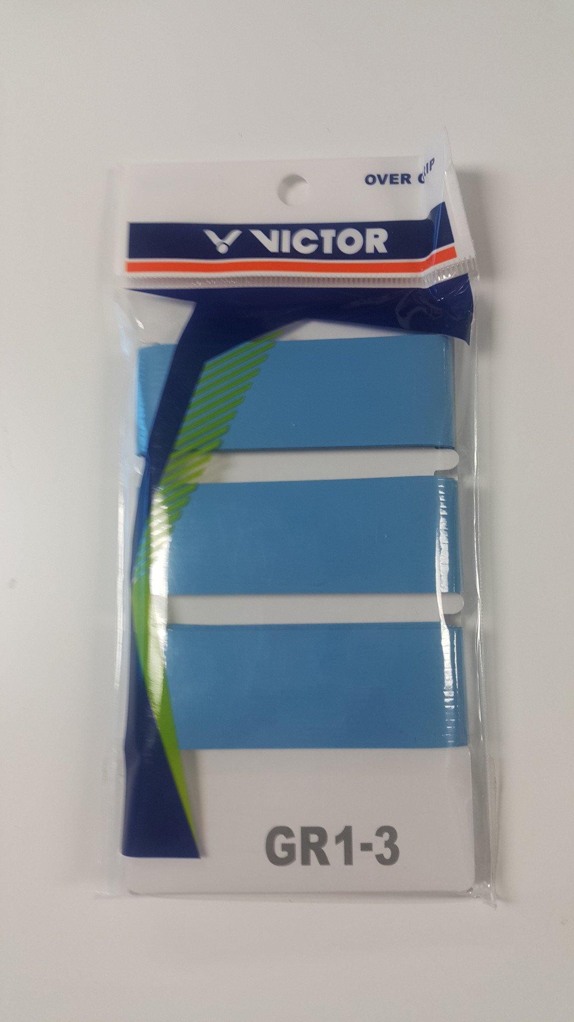 VICTOR GR1 3 Overgrip Tennis Badminton Racket Grip - Premium Cushioning & Sweat Absorption for Enhanced Performance - Perfect for Tennis, Badminton, Squash & Racquet Sports Players