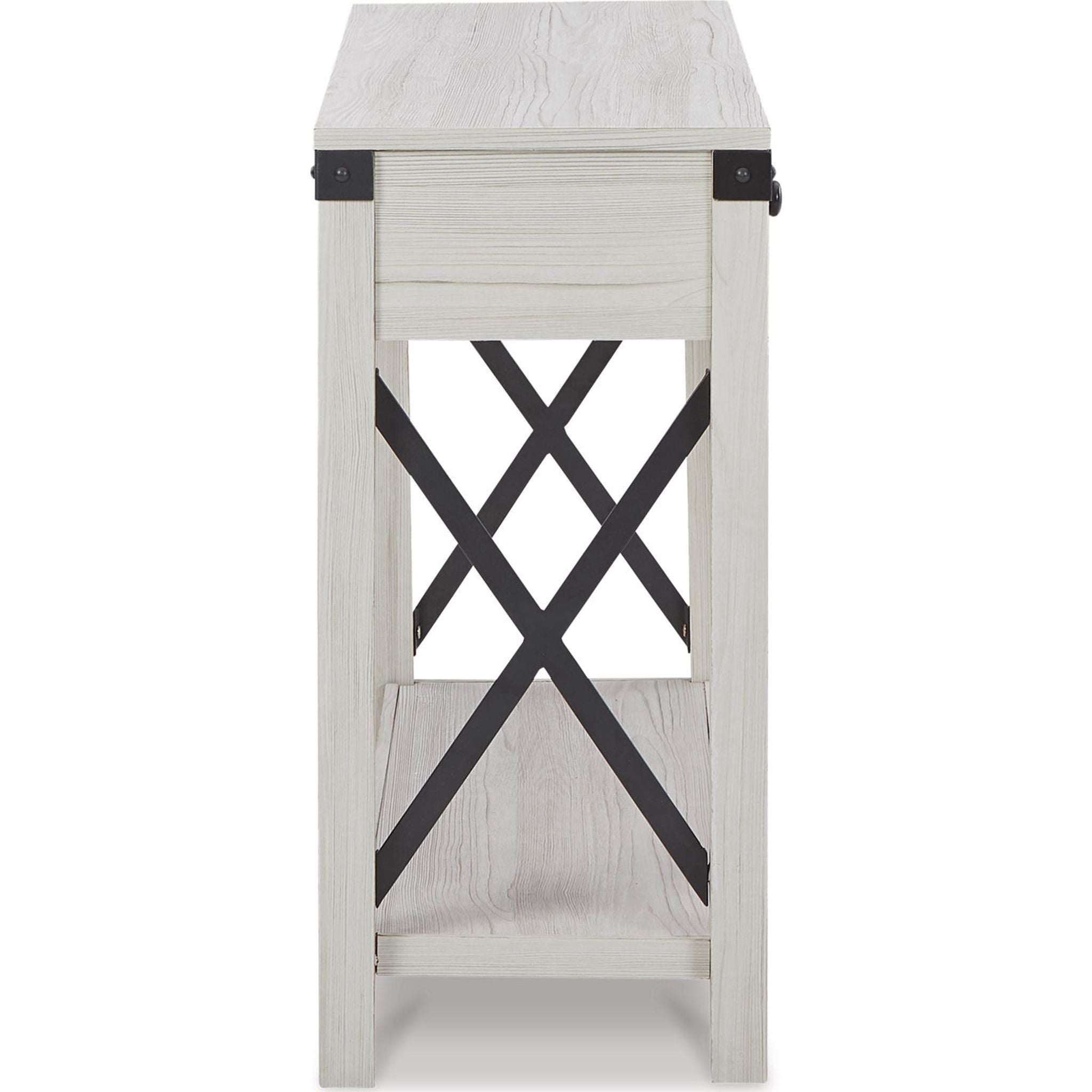Bayflynn Whitewashed Sofa Table - Modern Console Table for Living Room, Entryway & Hallway - Perfect for Home Decor & Storage