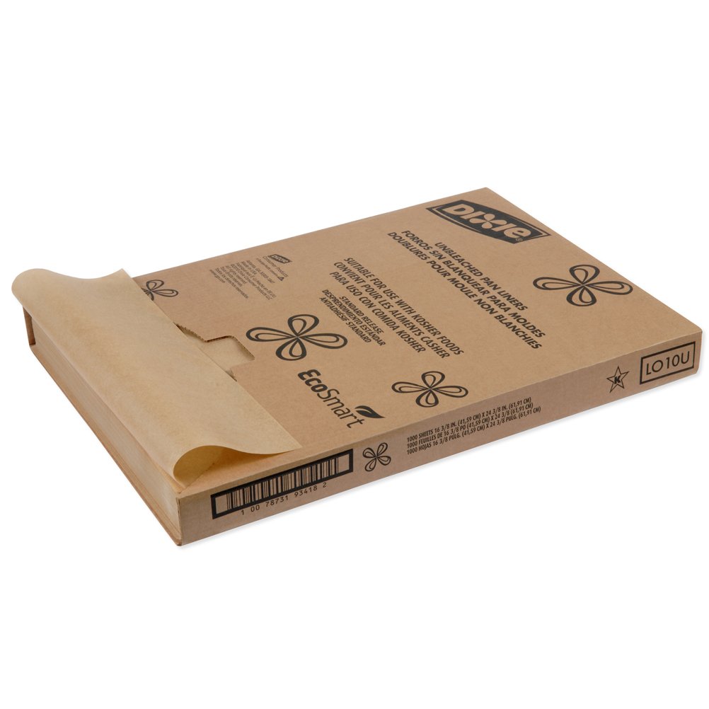 GP PRO Dixie Unbleached Grease-Proof Non-Stick Pan Liners - 24.375