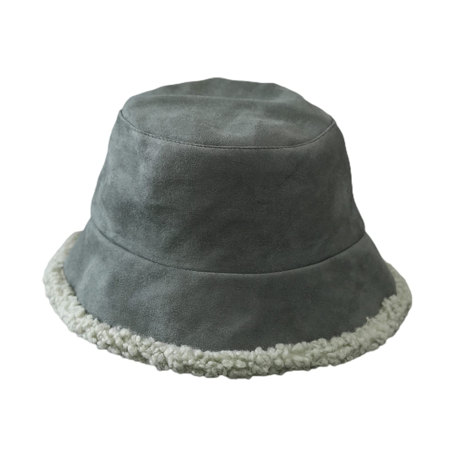 Meideli Bucket Hat - Thickened Plush Winter Fisherman Cap for Men & Women, Double-Sided Warm Coldproof Beanie for Outdoor Hiking, Camping & Snow Activities