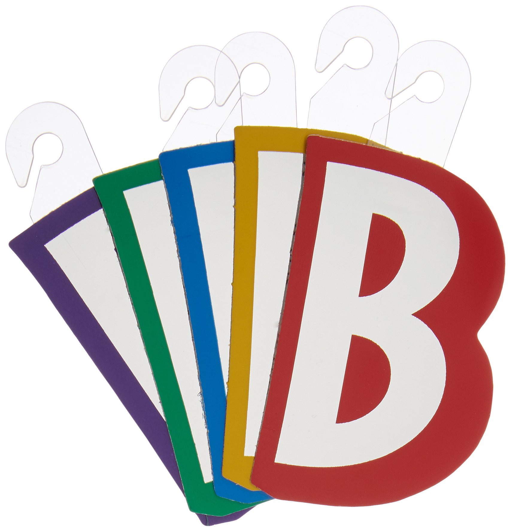 Pioneer Balloon Company Just Write Balloon Stickers with Hang Tab - Letter B Stickers for Party Decorations, DIY Crafts & Gift Wrapping