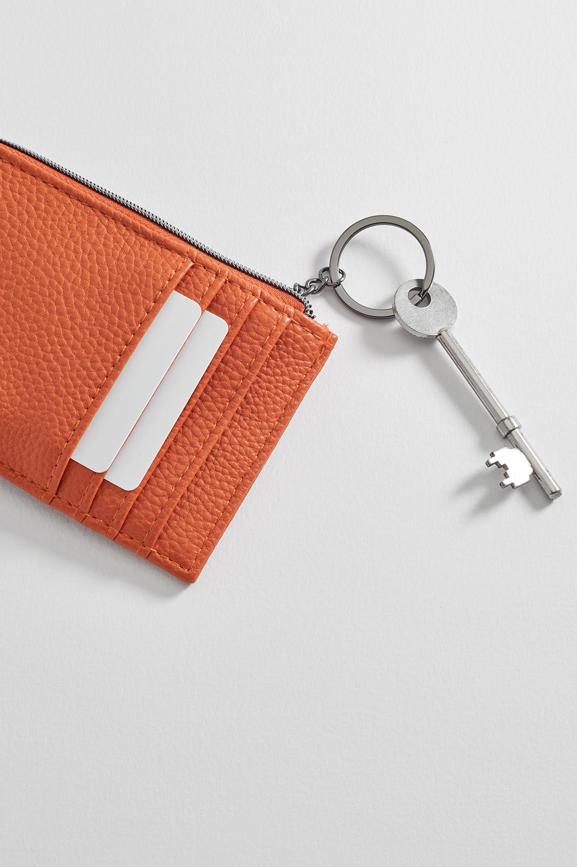 Men's Slim RFID Blocking Zipper Wallet - Compact Leather Card Holder for Cash & Credit Cards - Perfect for Travel, Business & Everyday Use