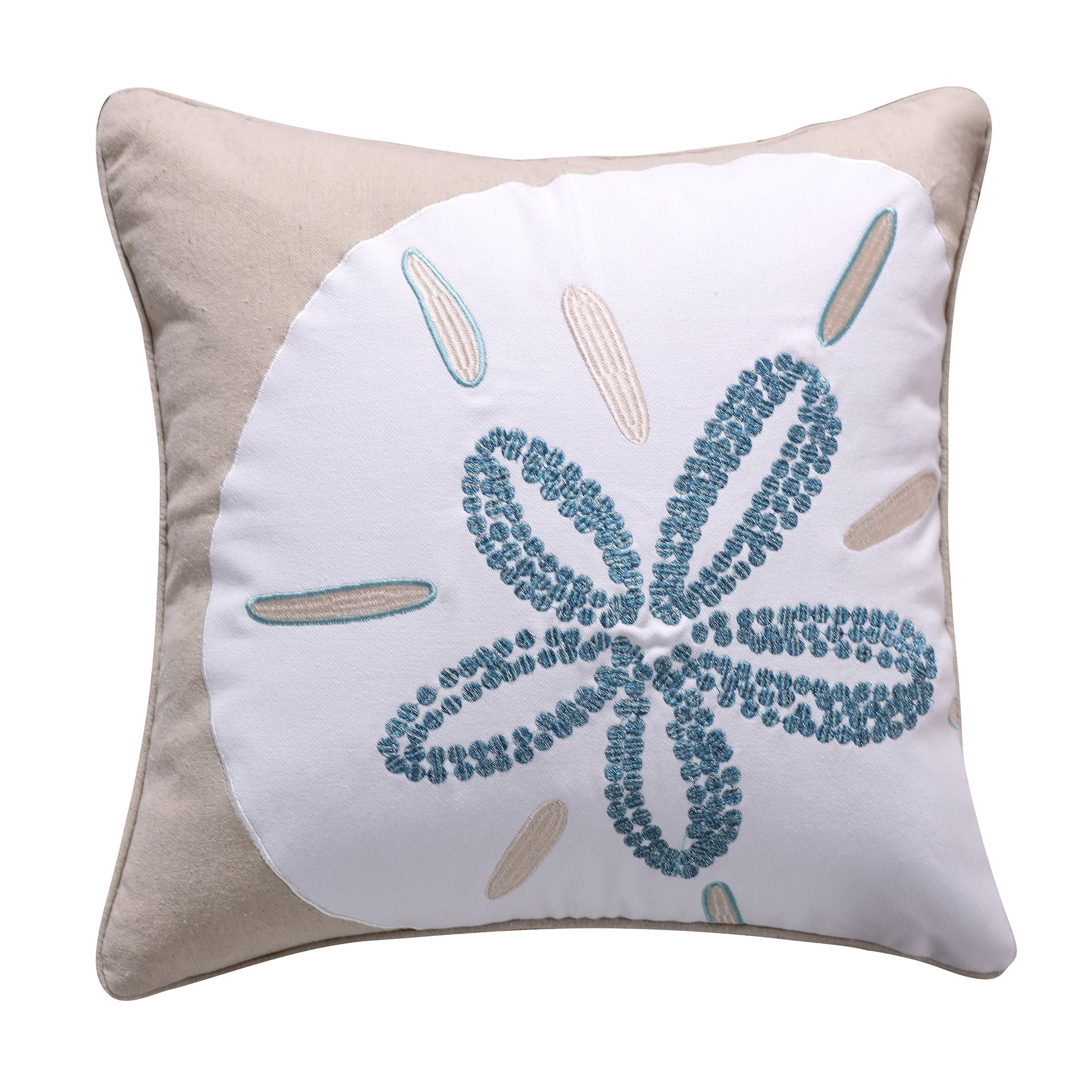 Laida Beach Flower Pillow - Soft Decorative Throw Pillow for Couch, Bed, Sofa - Perfect for Home Decor, Living Room, Bedroom & Outdoor Use