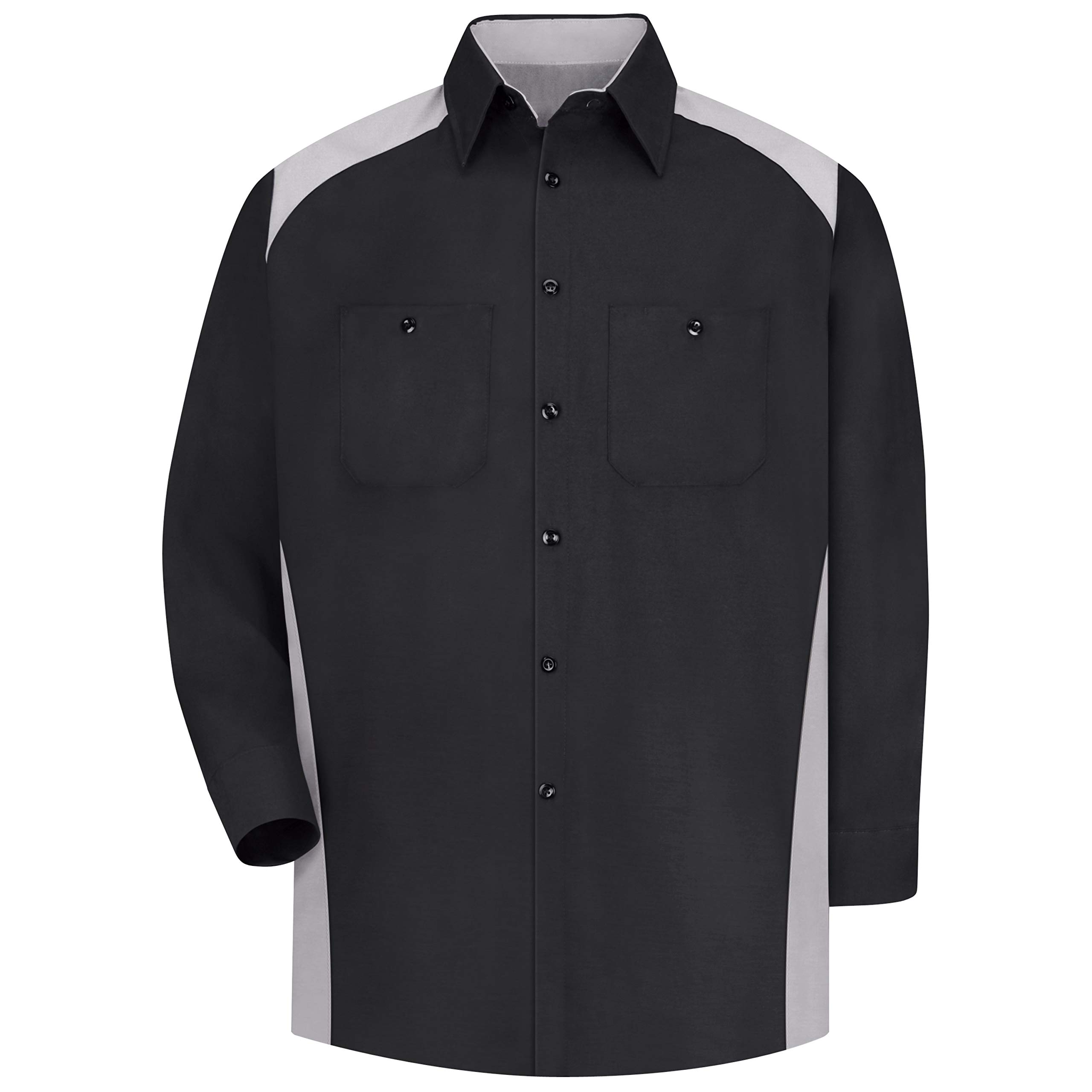 Red Kap Men's RK Motorsports Work Shirt - Durable & Comfortable Short Sleeve Button-Up for Mechanics, Auto Shops & Racing Enthusiasts