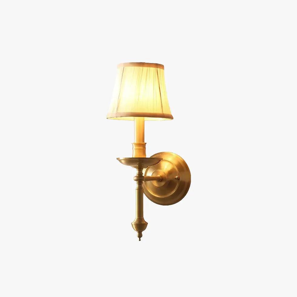 Vintage Brass Wall Lights for Living Room, Bedroom & Hallway - Antique Style Sconces with Warm Ambient Lighting for Home Decor