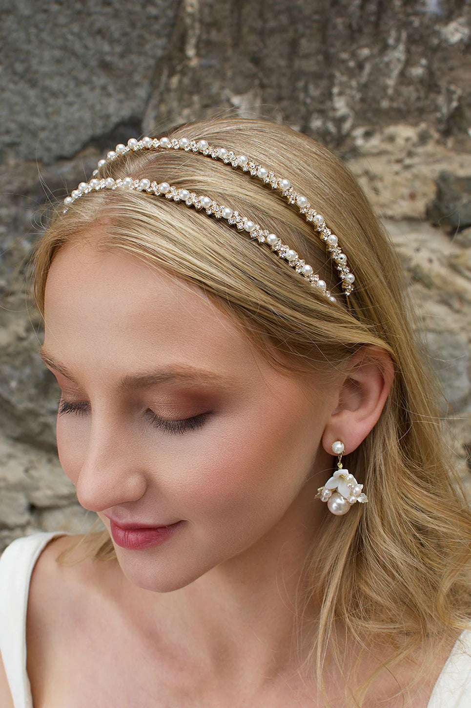 Genevieve Double Row Headband for Women - Fashion Hair Accessories for Workout, Yoga, Sports & Everyday Wear