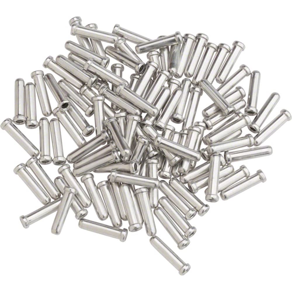 Shimano 1.6mm Brake Cable End Caps - 100 Pack | Durable Bicycle Brake Cable Tips for Road & Mountain Bikes | Perfect for Bike Maintenance & Repair