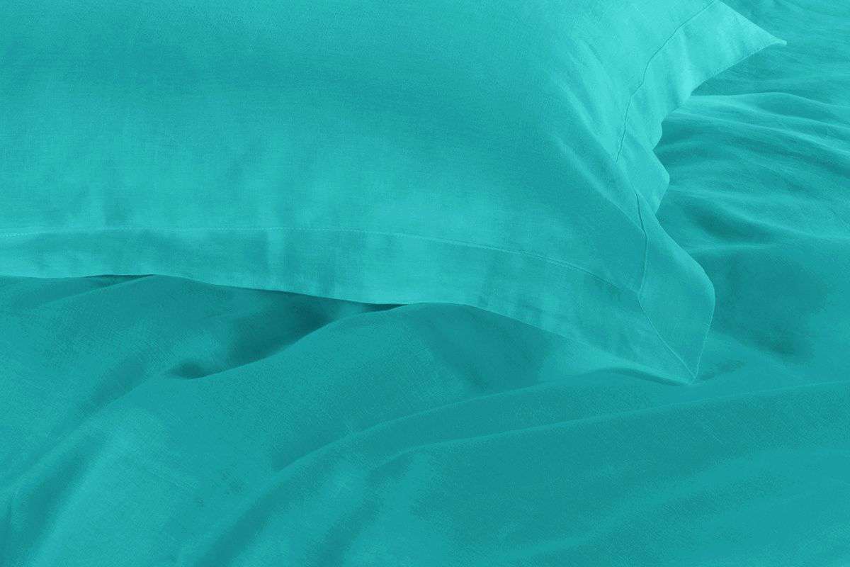 Luxury 1000TC Teal Duvet Cover Set - Queen Size, Soft Egyptian Cotton Bedding for Master Bedroom & Guest Room - Breathable & Wrinkle-Resistant Hotel Style Comforter Cover