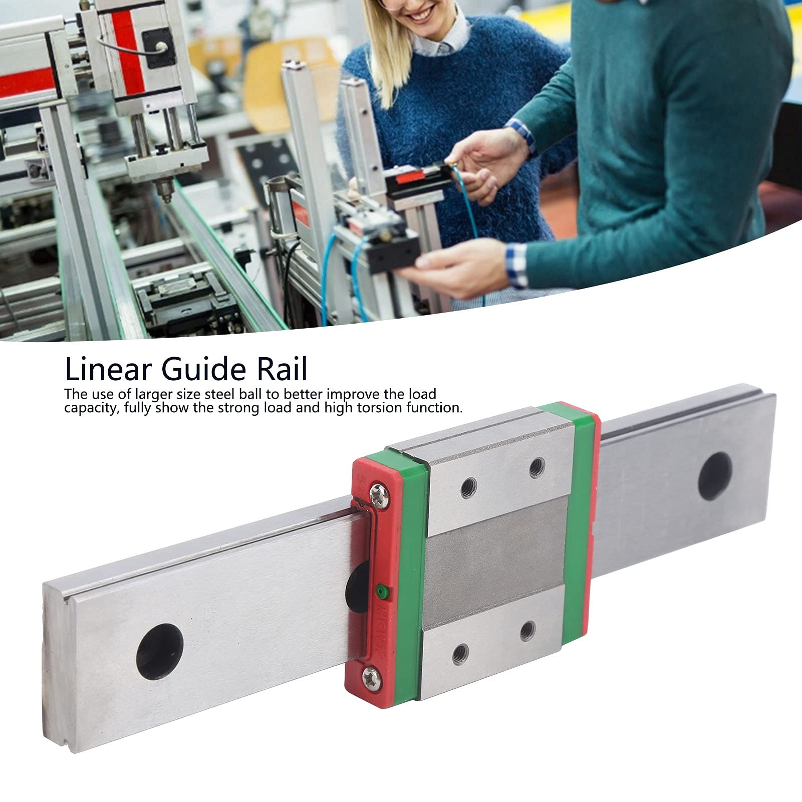 Miniature Linear Rail Guide - High Precision Sliding Rail for 3D Printers & CNC Machines | DIY Projects, Robotics, and Industrial Automation Applications
