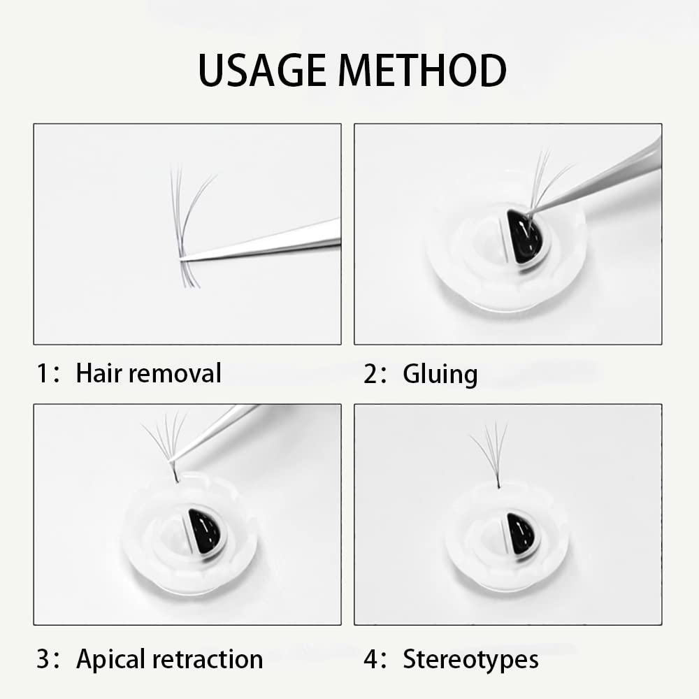 300Pcs Lashes Fan Blossom Cup Eyelash Extension Volume Cups - Professional Eyelash Grafting Glue Holder for Fan Lashes - Perfect for Salon & DIY Home Use