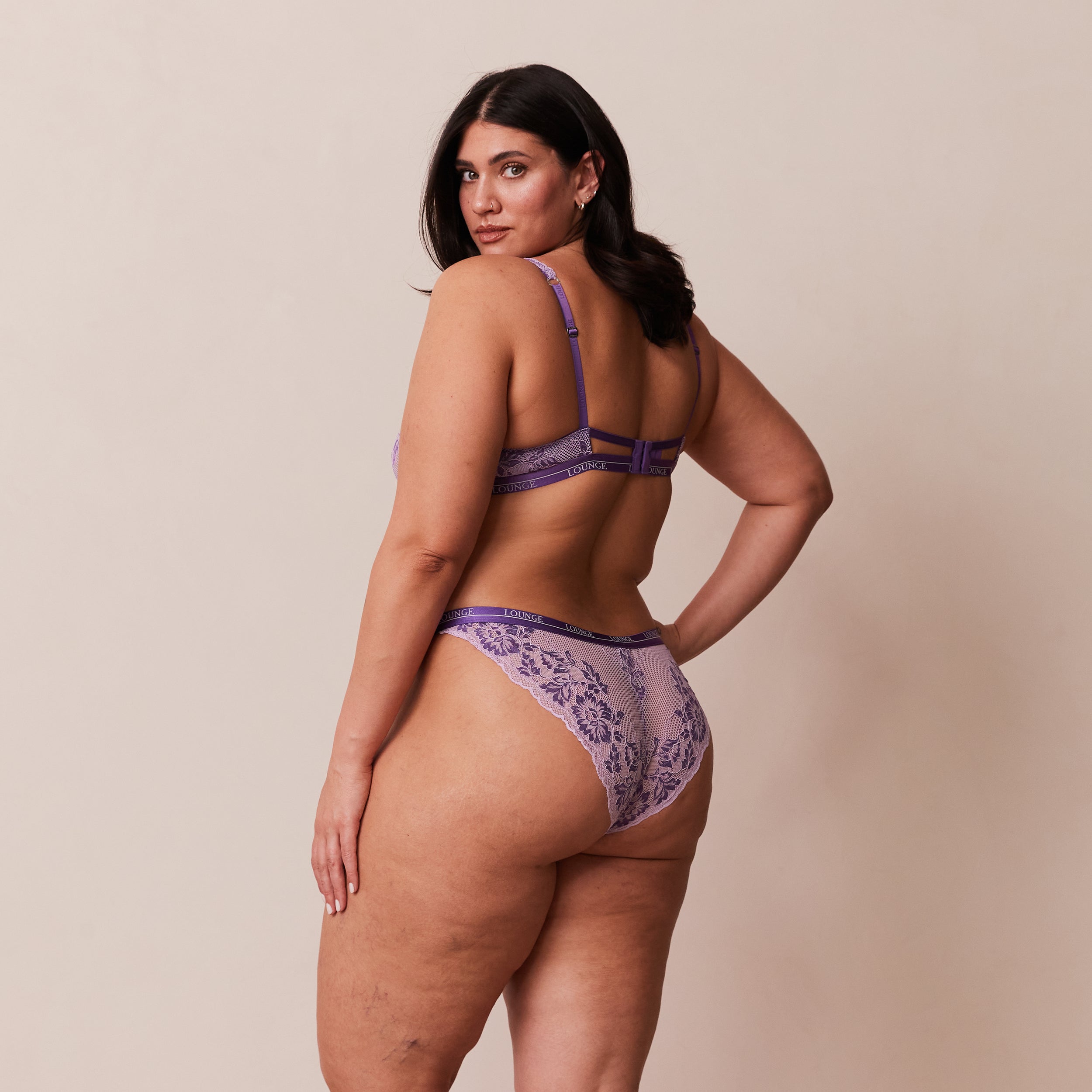 Luxury Balcony Bra Purple - Comfortable & Sexy Lingerie for Women - Perfect for Date Night, Boudoir & Everyday Wear