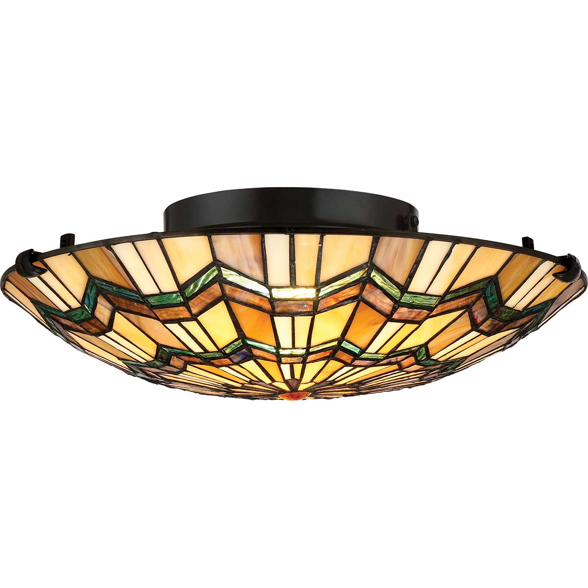 Alcott 2-Light Flush Mount Ceiling Light Fixture in Valiant Bronze with E27 Socket - Perfect for Bedroom, Hallway & Kitchen Lighting