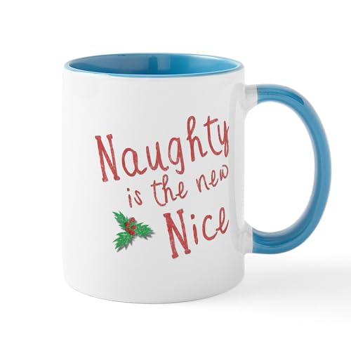 White/Blue Inside - Naughty Is The New Nice Mug