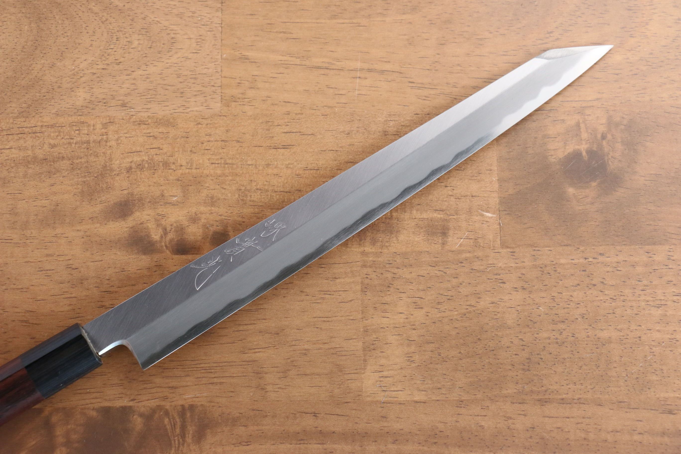 Premium Jikko White Steel No.2 Kiritsuke Yanagiba Knife 270mm with Exquisite Shitan Handle - Perfect for Sushi Chefs & Japanese Cuisine Enthusiasts
