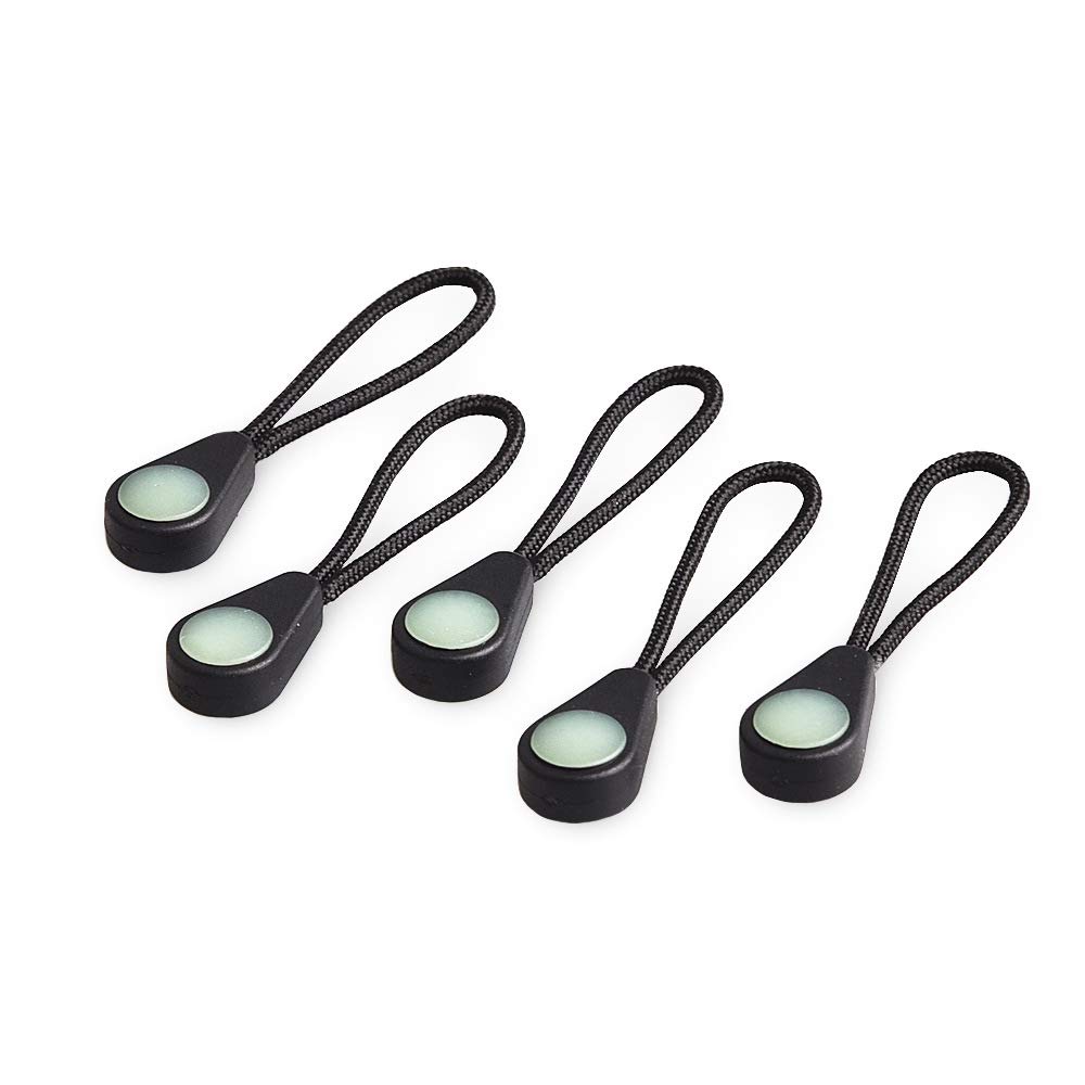 20-Pack Glow in The Dark Zipper Pulls - Luminous Zipper Heads Replacement for Backpacks, Jackets, Luggage & Handbags - Perfect for Night Use, Traveling, Hiking & Outdoor Adventures (Style 2)