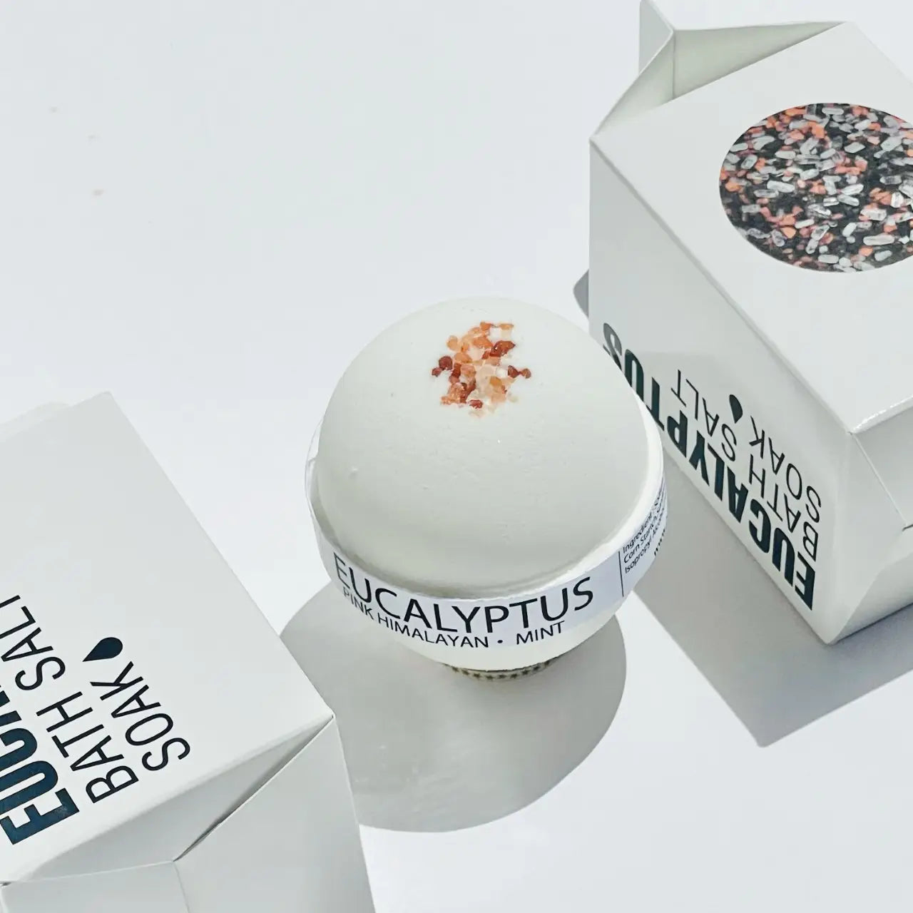 Eucalyptus Mint & Himalayan Salt Bath Bomb - Relaxing Aromatherapy for Stress Relief & Muscle Soothing - Perfect for Spa Nights & Self-Care Rituals